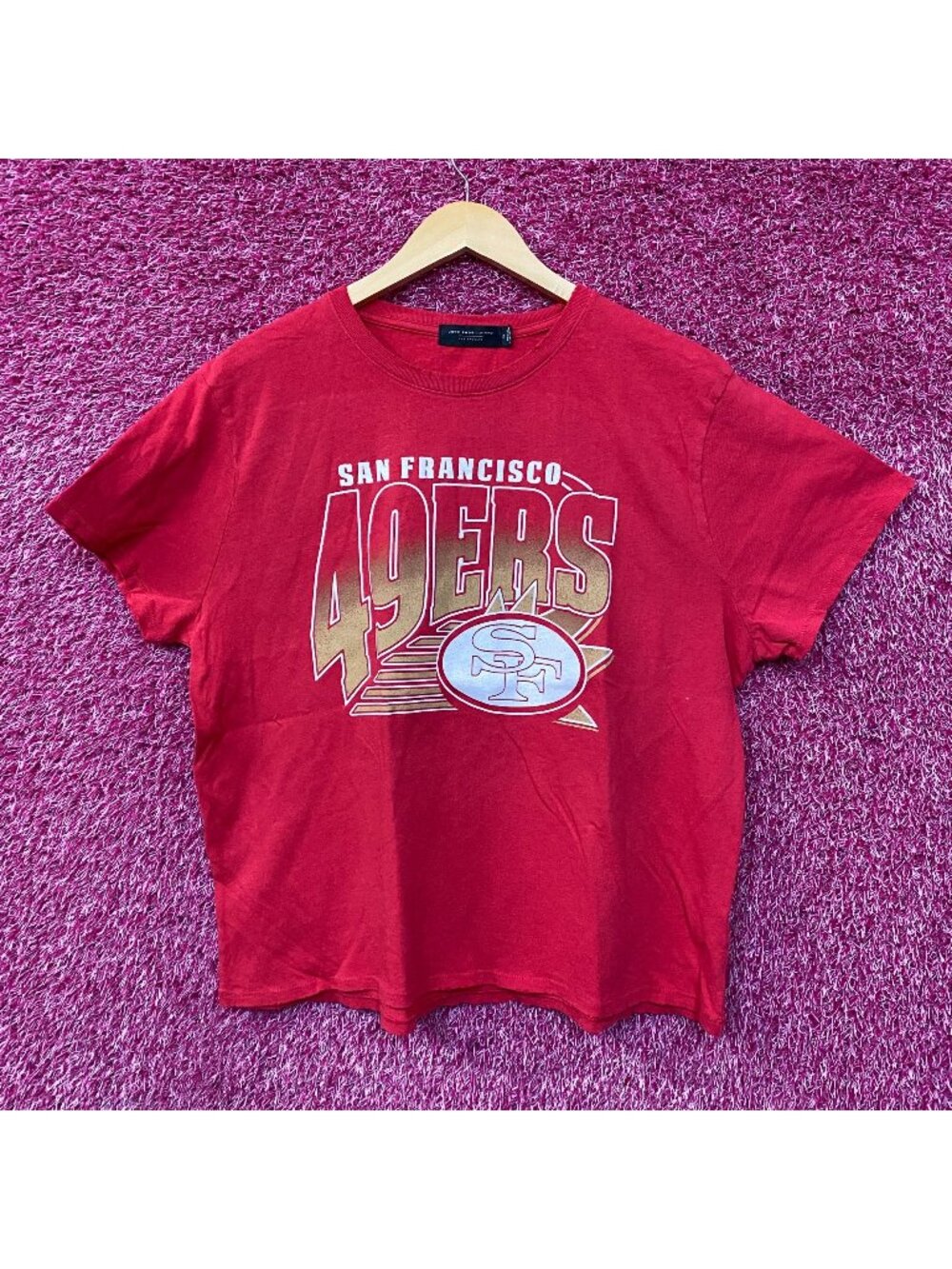 Junk Food San Francisco 49ers Women Red Short top XL